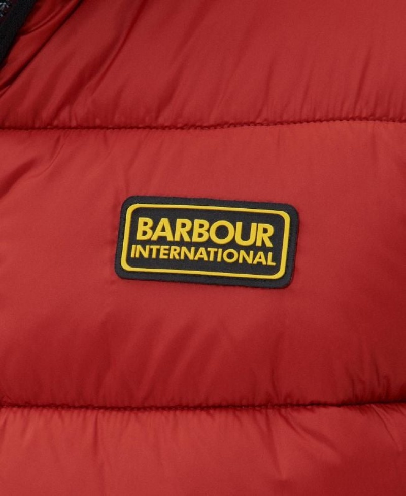 Red Men Barbour International Bobber Vest | US-0937MJBVT