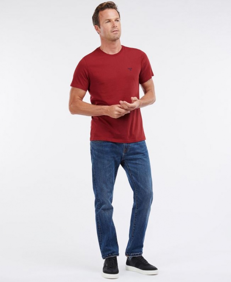 Red Men Barbour Sports T-Shirts | US-4792GDLVB