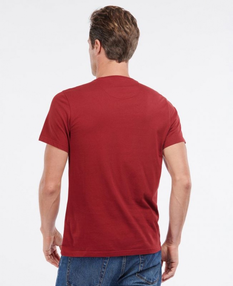 Red Men Barbour Sports T-Shirts | US-4792GDLVB