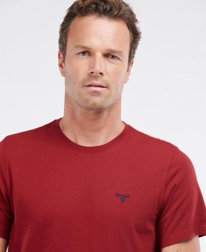 Red Men Barbour Sports T-Shirts | US-4792GDLVB