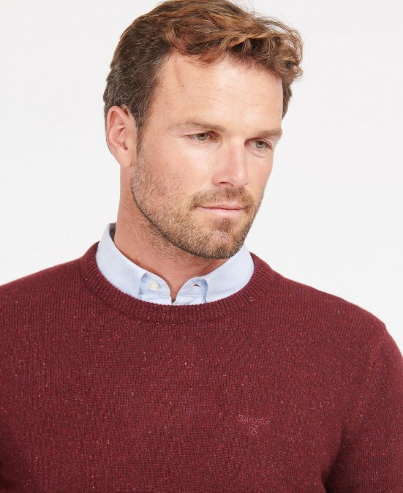 Red Men Barbour Tisbury Crew Neck Sweater | US-7809ETOIC