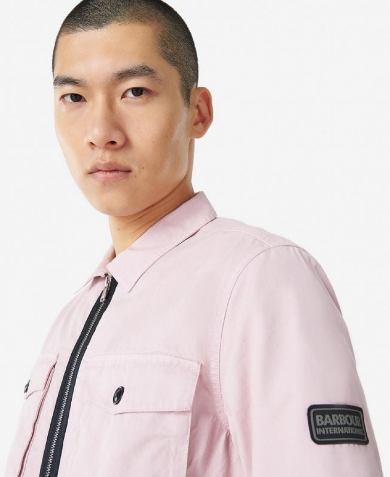 Rose Men Barbour International Cloud Overshirt | US-1785WPLHM