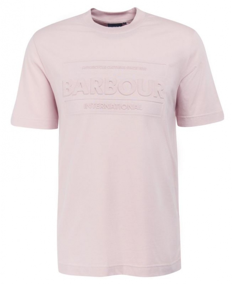 Rose Men Barbour International Tilt T-Shirts | US-4125TZWFL