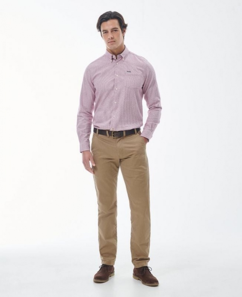 Rose Men Barbour Turner Tailored Shirts | US-4653KWPAO