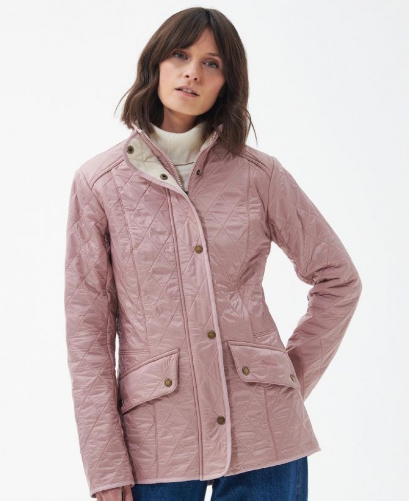 Rose Women Barbour Cavalry Polarquilt Quilted Jacket | US-6547QIDNG