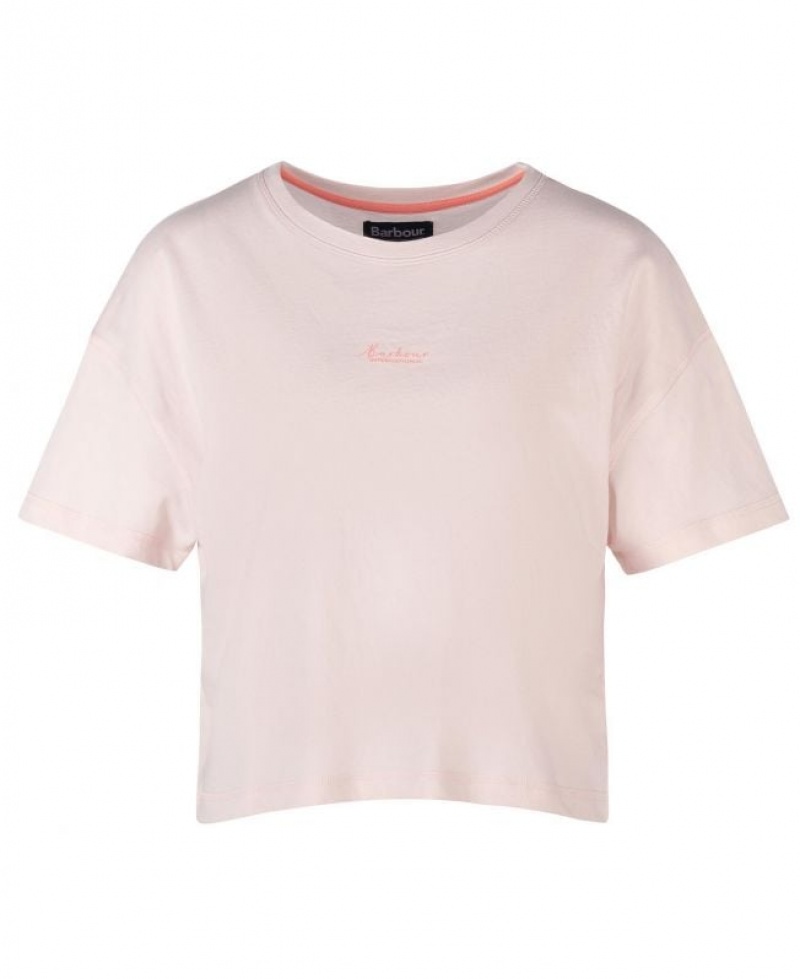 Rose Women Barbour International Halton T-Shirts | US-8294WANBL