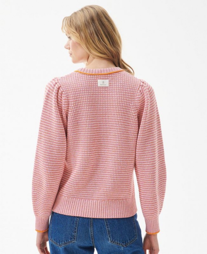 Rose Women Barbour Snapdragon Knitted Sweater | US-9023WUYBK