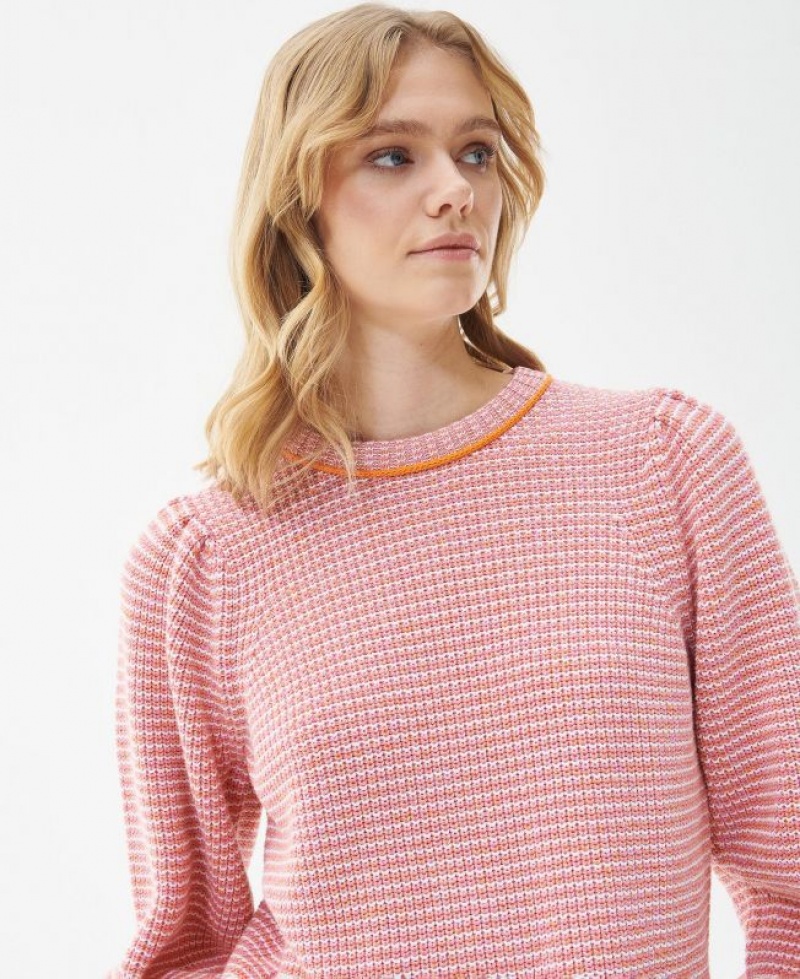 Rose Women Barbour Snapdragon Knitted Sweater | US-9023WUYBK