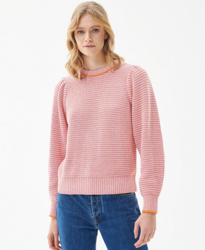 Rose Women Barbour Snapdragon Knitted Sweater | US-9023WUYBK