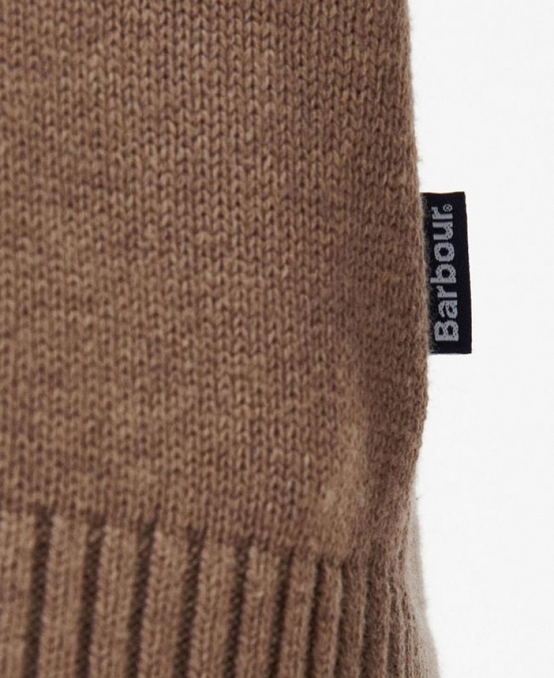 Taupe Men Barbour Steetley Roll-Neck Sweater | US-2864QROLE