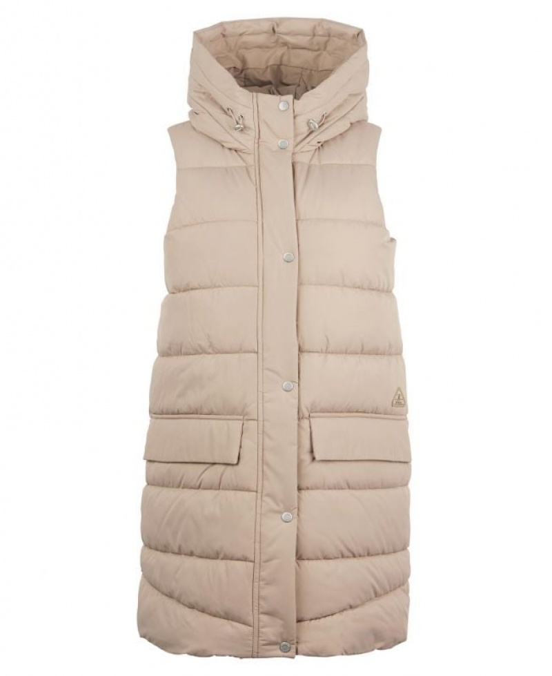 Taupe Women Barbour Bracken Vest | US-6859BIOSD