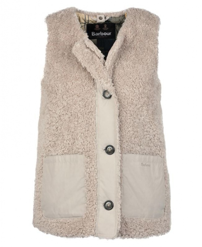 Taupe Women Barbour Kintra Liner Vest | US-2689NFLHR