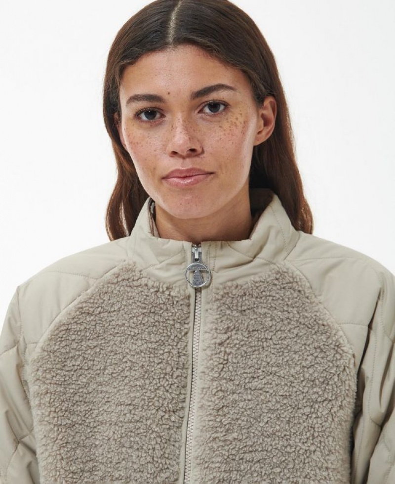 Taupe Women Barbour Surf Fleece | US-2950XRBHD