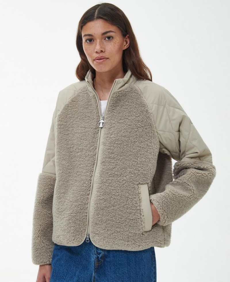 Taupe Women Barbour Surf Fleece | US-2950XRBHD