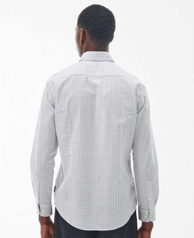 White Men Barbour Bathill Tailored Shirts | US-5048NAMJI