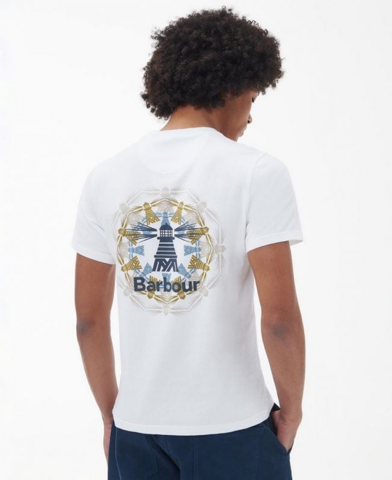 White Men Barbour Beacon Brathay Graphic T-Shirts | US-9124YCHTM