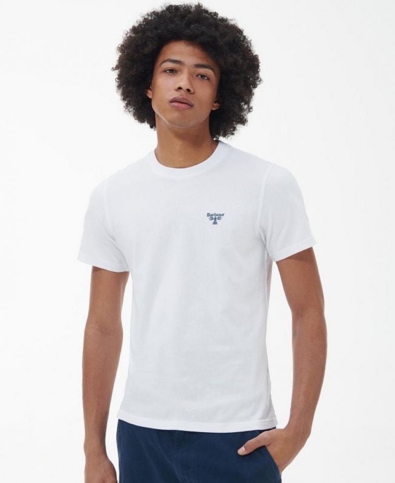 White Men Barbour Beacon Brathay Graphic T-Shirts | US-9124YCHTM