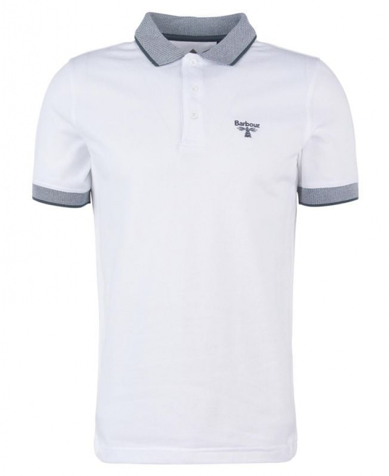 White Men Barbour Beacon Moorland Polo Shirt | US-0586XCFPN