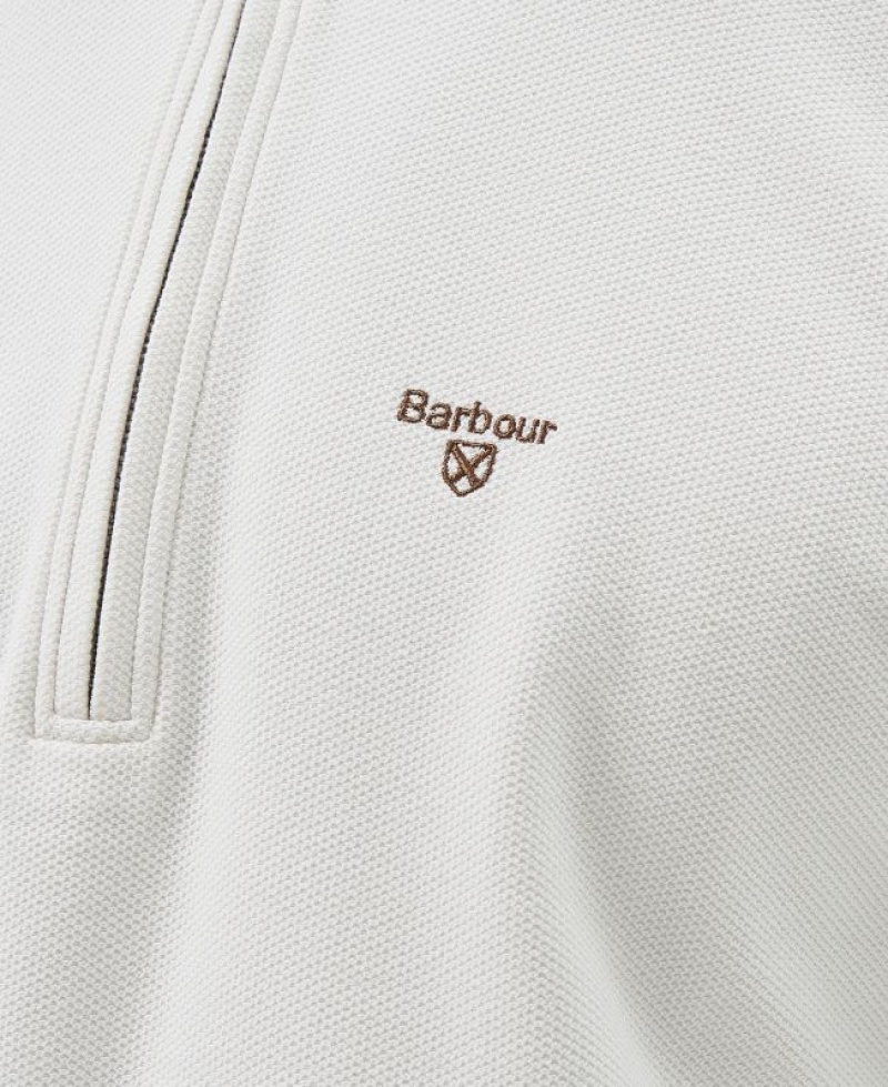 White Men Barbour Birkrigg Half Zip Sweatshirt | US-8021GITJK