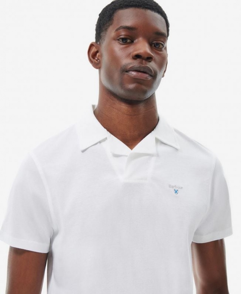 White Men Barbour Consett Polo Shirt | US-6980VTDIW