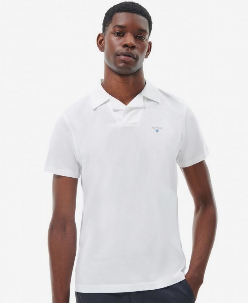 White Men Barbour Consett Polo Shirt | US-6980VTDIW