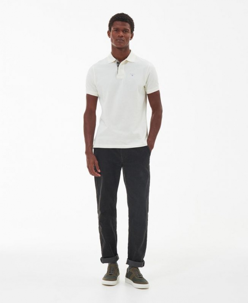 White Men Barbour Cotton Polo Shirt | US-7041PRKIL