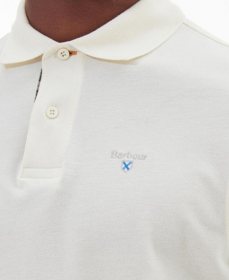 White Men Barbour Cotton Polo Shirt | US-7041PRKIL