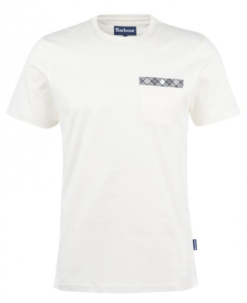 White Men Barbour Durness Pocket T-Shirts | US-9846NMTFR