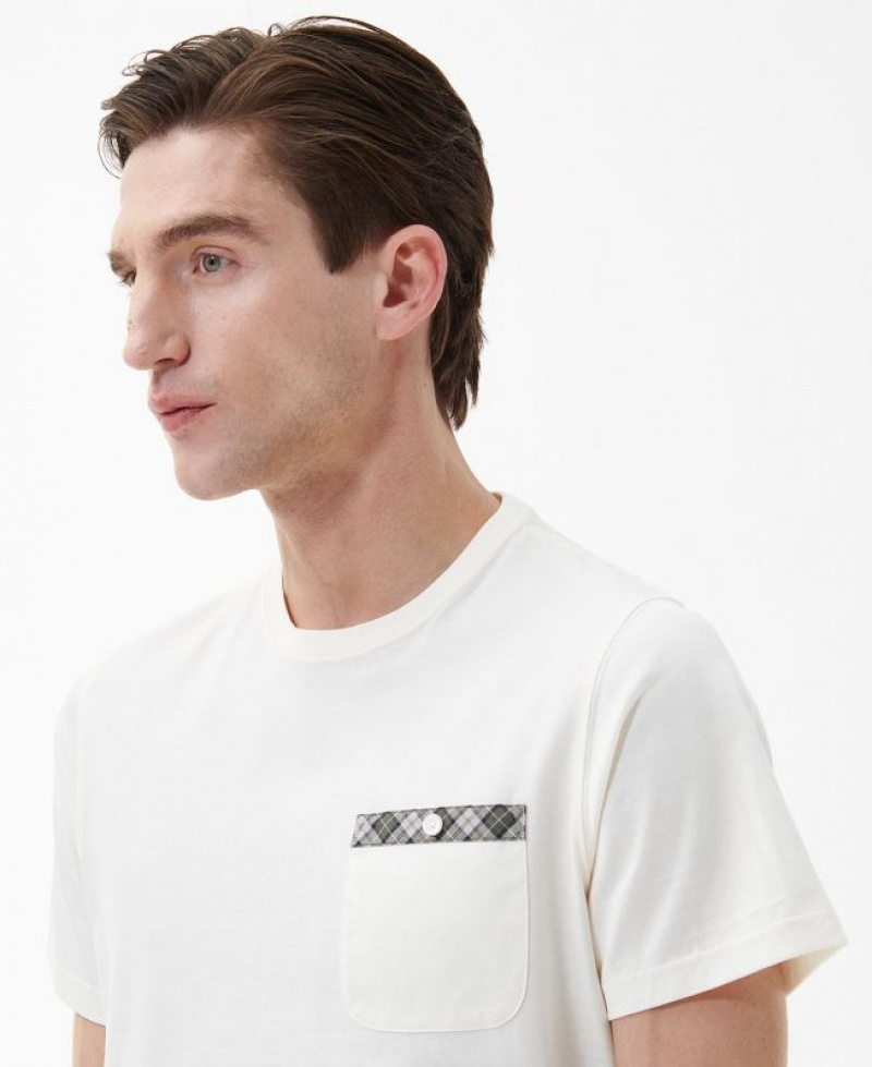 White Men Barbour Durness Pocket T-Shirts | US-9846NMTFR