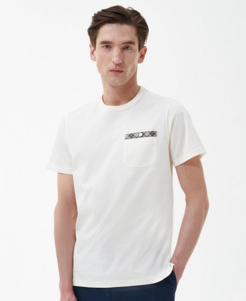 White Men Barbour Durness Pocket T-Shirts | US-9846NMTFR