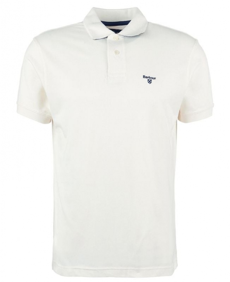 White Men Barbour Heathland Polo Shirt | US-9578UDXAK