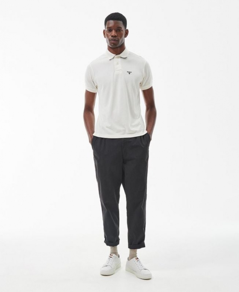 White Men Barbour Heathland Polo Shirt | US-9578UDXAK