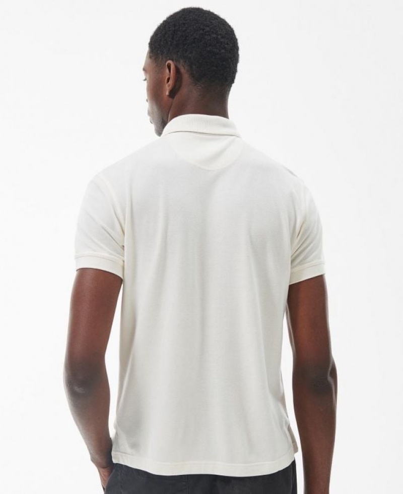 White Men Barbour Heathland Polo Shirt | US-9578UDXAK