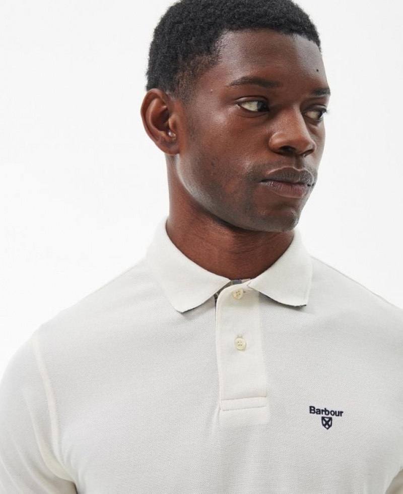 White Men Barbour Heathland Polo Shirt | US-9578UDXAK