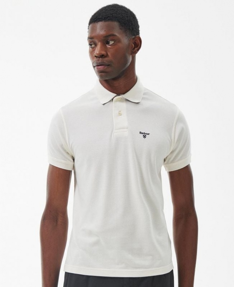 White Men Barbour Heathland Polo Shirt | US-9578UDXAK