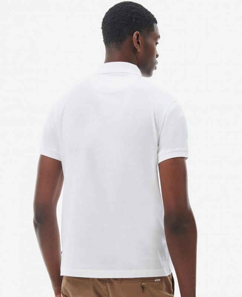 White Men Barbour Hirstly Polo Shirt | US-6207MIGUA