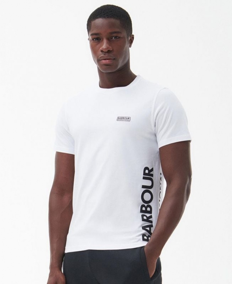 White Men Barbour International Bold T-Shirts | US-3967ZDXBJ