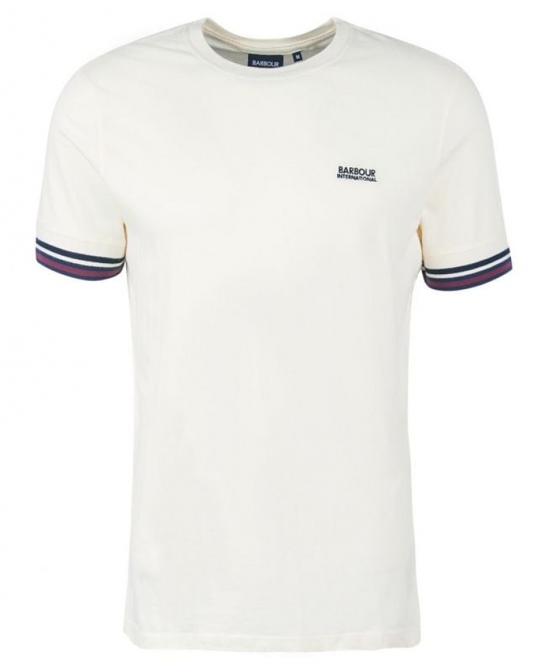 White Men Barbour International Cooper T-Shirts | US-3506SKZQH