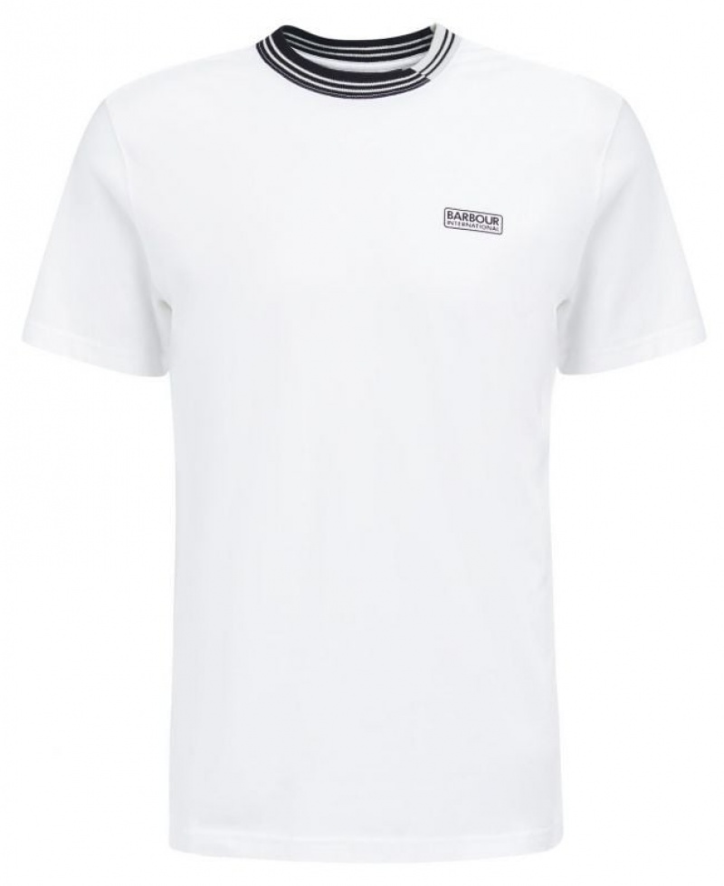 White Men Barbour International Darley T-Shirts | US-5418UOQVI