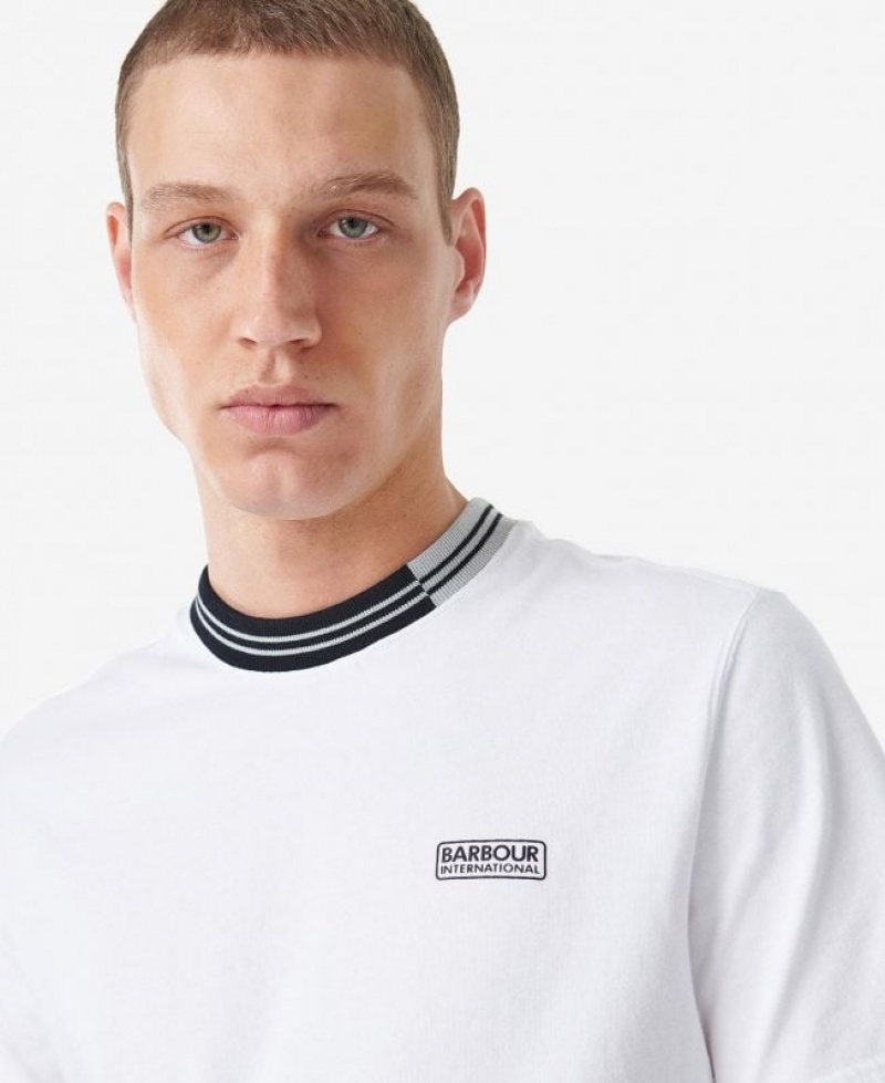 White Men Barbour International Darley T-Shirts | US-5418UOQVI