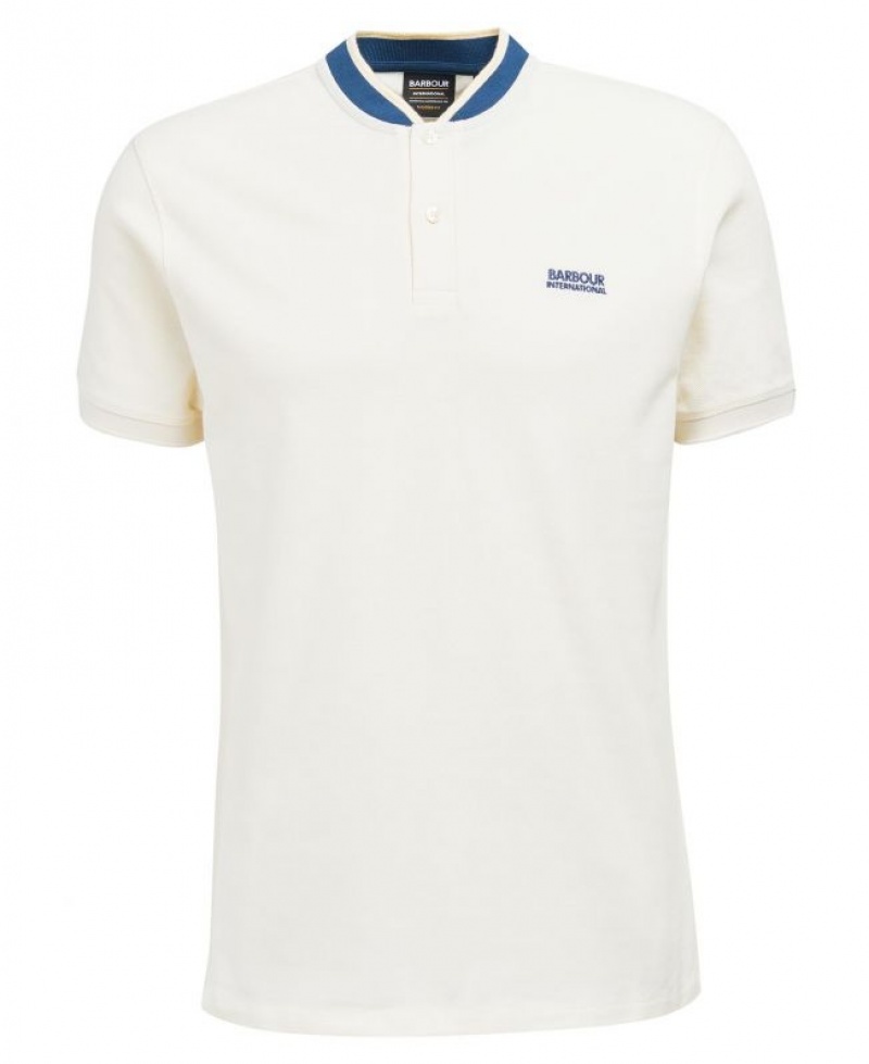 White Men Barbour International Dobbs Polo Shirt | US-3806KBWGE