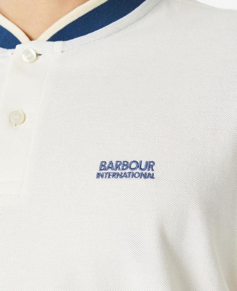 White Men Barbour International Dobbs Polo Shirt | US-3806KBWGE