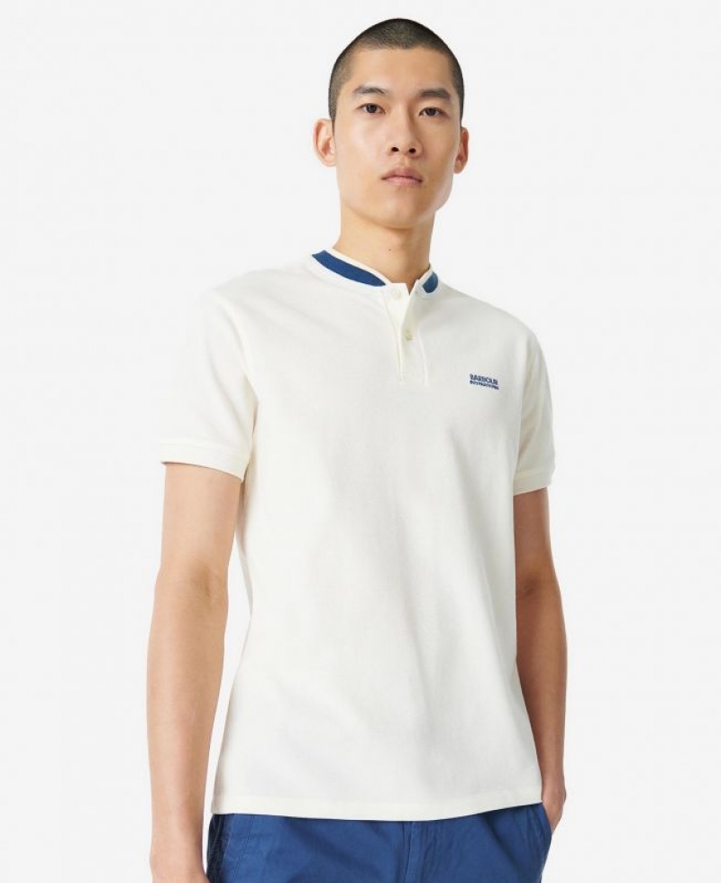 White Men Barbour International Dobbs Polo Shirt | US-3806KBWGE