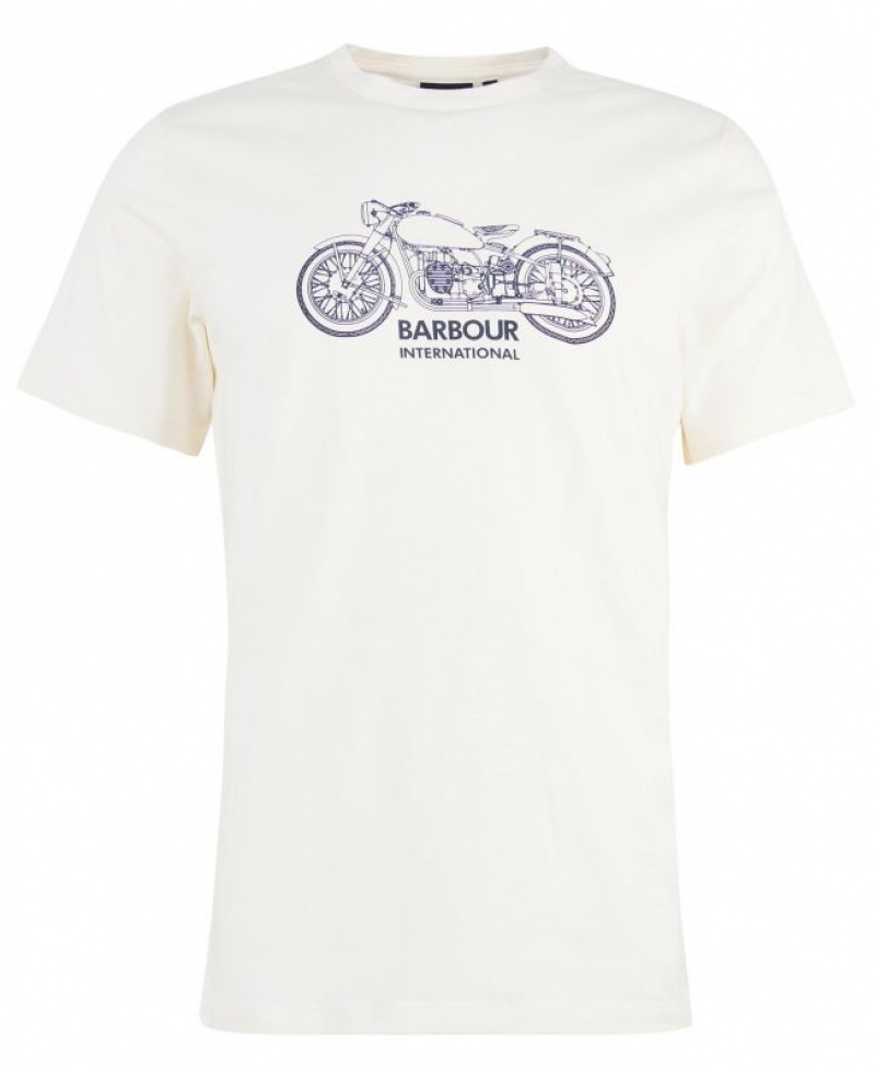 White Men Barbour International Gear T-Shirts | US-2837IDQOU