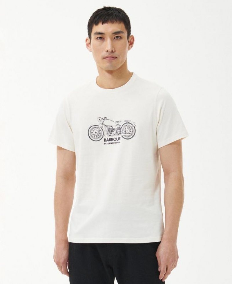 White Men Barbour International Gear T-Shirts | US-2837IDQOU