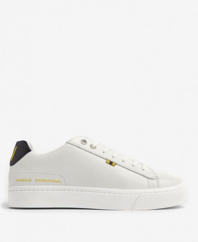 White Men Barbour International Helm Sneakers | US-2461ZXBCK