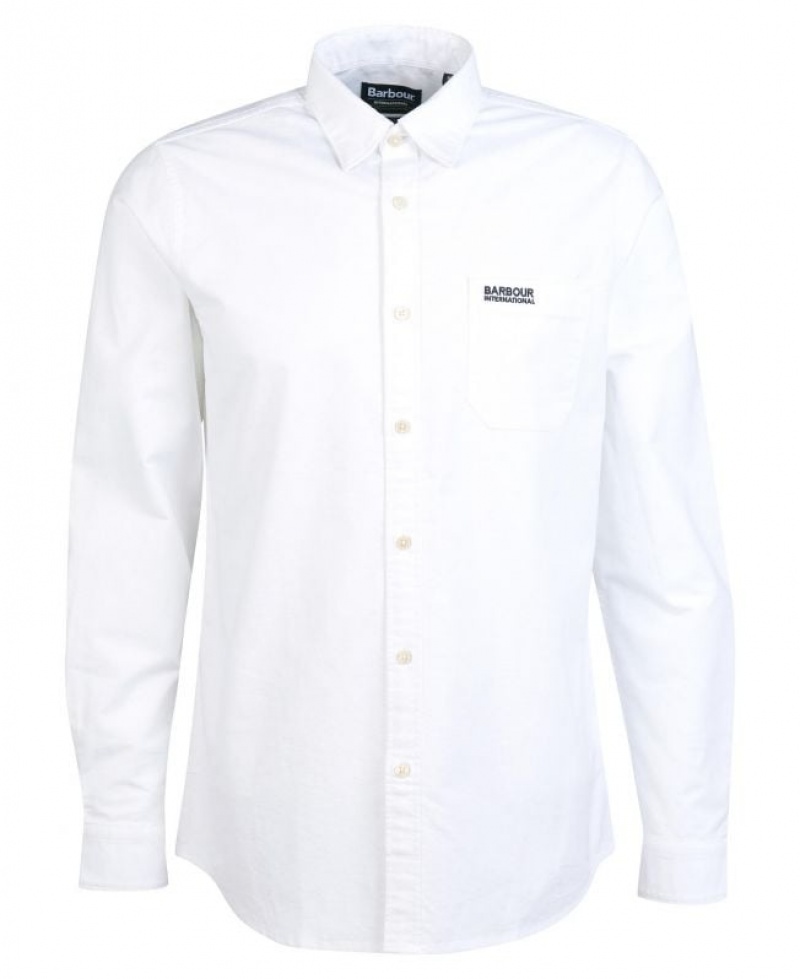 White Men Barbour International Kinetic Shirts | US-9785RWKOG