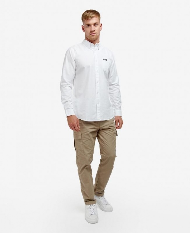 White Men Barbour International Kinetic Shirts | US-9785RWKOG