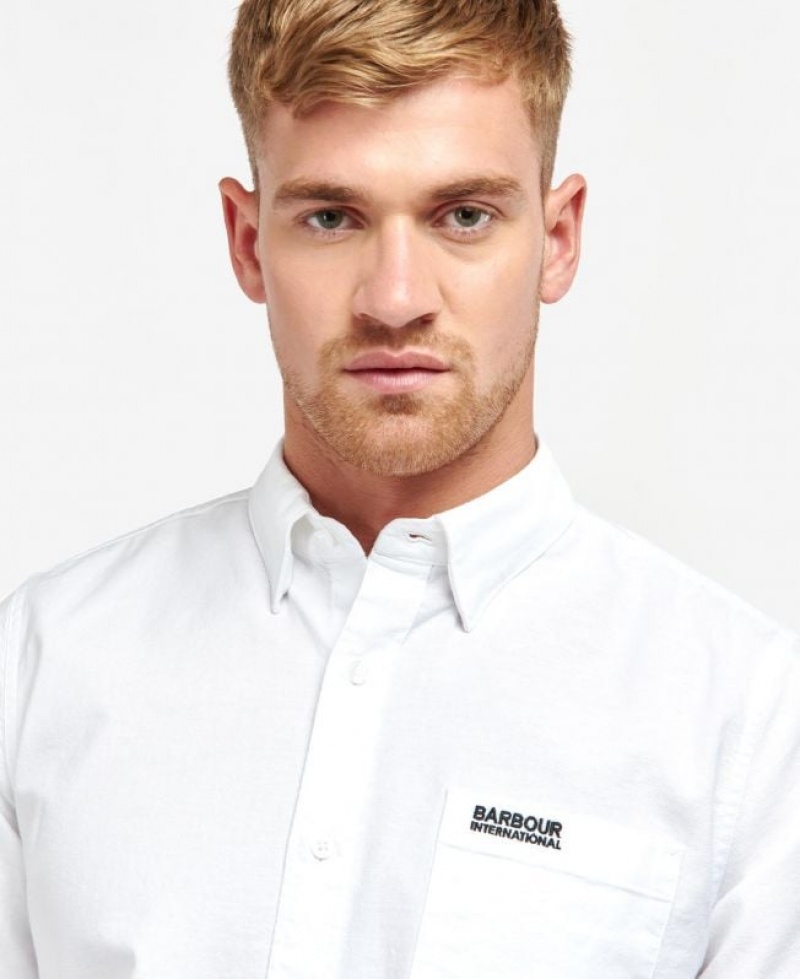 White Men Barbour International Kinetic Shirts | US-9785RWKOG