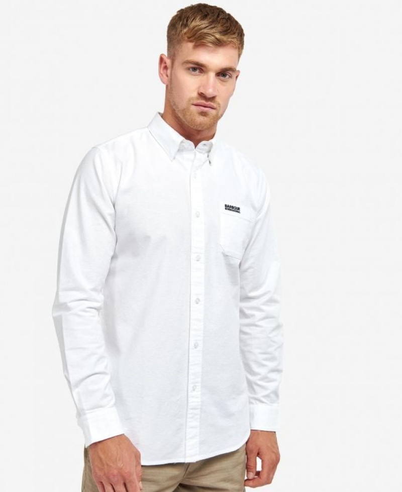 White Men Barbour International Kinetic Shirts | US-9785RWKOG